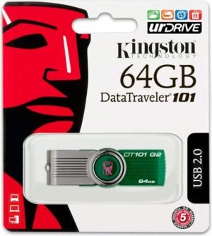 Pendrive Kingston 64 GB DataTraveler 101 G2 – Verde