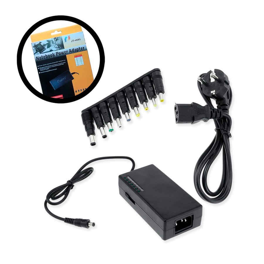 CARGADOR NOTEBOOK UNIVERSAL ADAPTER AC/DC 8 FIL SY-96W