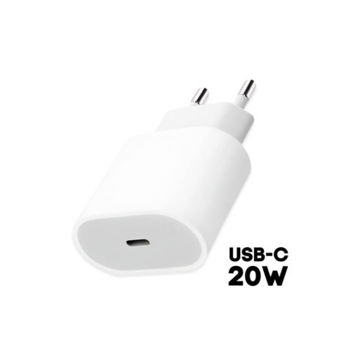 CARGADOR PARED USB Tipo-C PD20W Para Iphone BLANCO