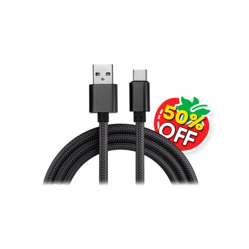 Tomate Promo 50% Off 2x1 en Cable USB Acordonado a Tipo C