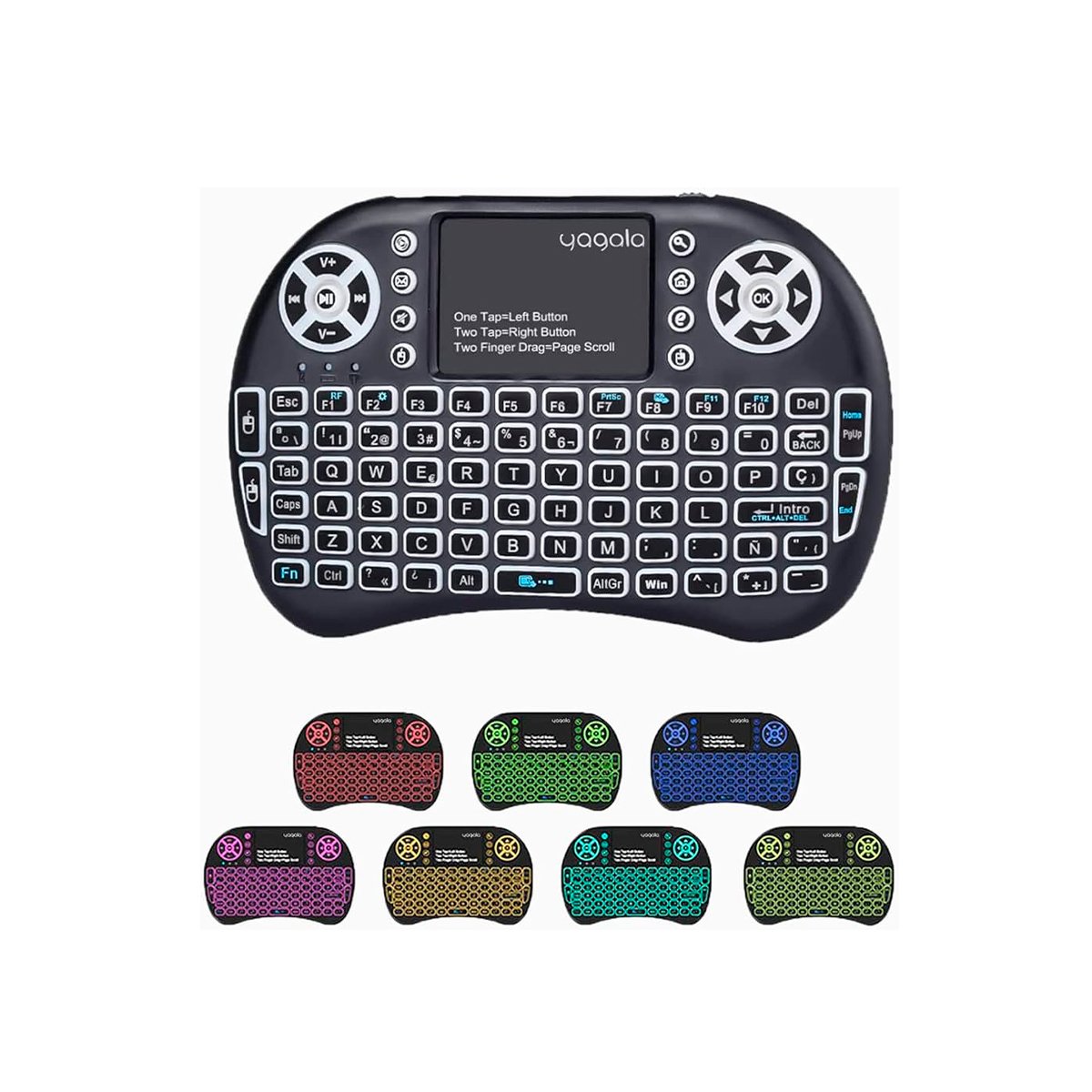 Mini Teclado Inalámbrico RGB para Smart TV