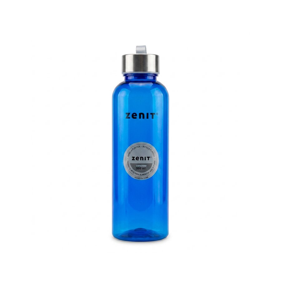 BOTELLA ZENIT PLASTICA 500ML AZUL Z002A