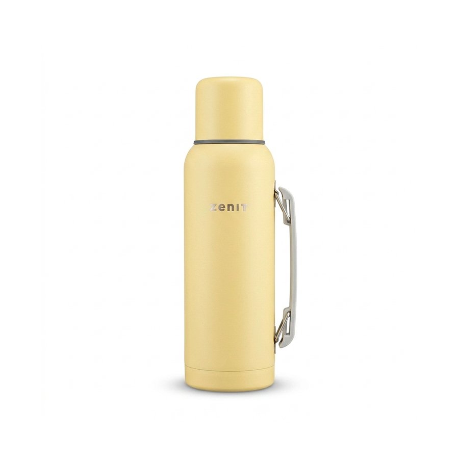 TERMO AC. INOX C/MANIJA 1LITRO ZENIT AMARILLO P Z100XZ1Y