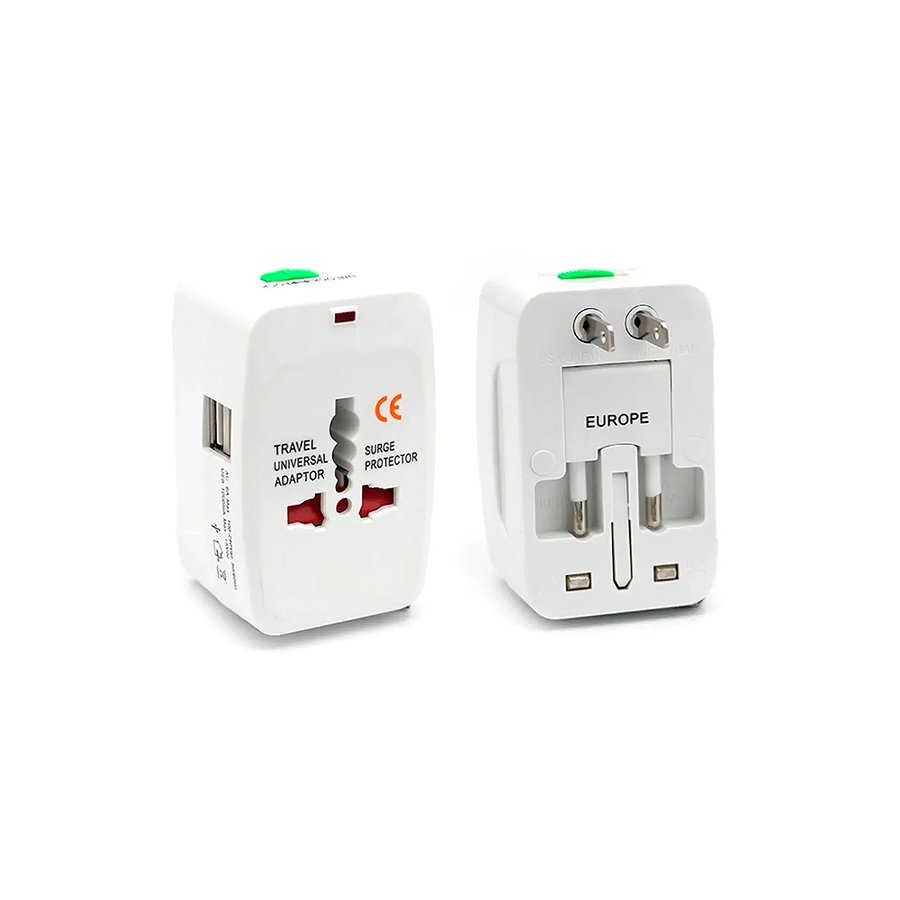 ADAPTADOR FICHA ENCHUFE VIAJE UNIVERSAL