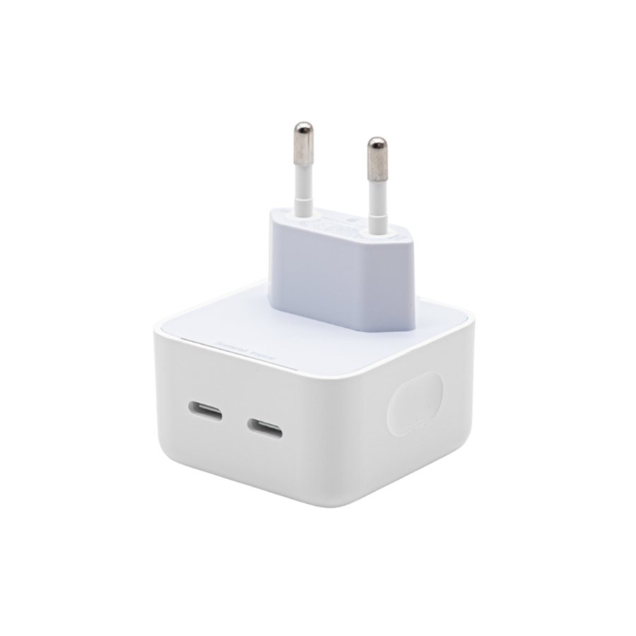 CARGADOR DE PARED 35W DOBLE USB USB-C+C  TOMATE T-CH004