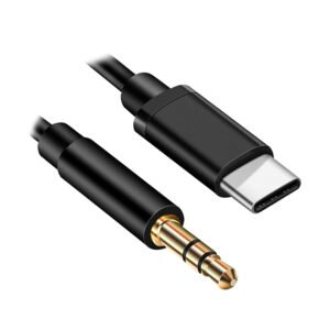 CABLE AUX USB TIPO C 3.5mm - MACHO - AUDIO -1000mm