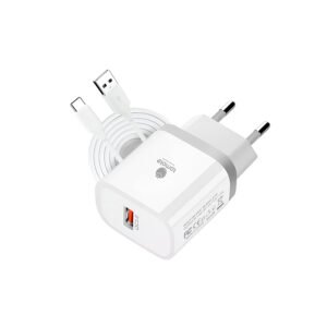 CARGADOR 20W + CABLE T-CH009 TOMATE TIPO-C