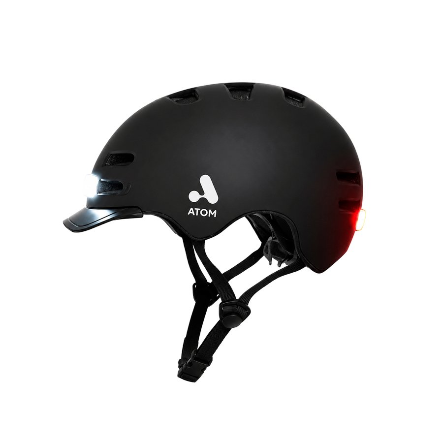 CASCO ATOM LUZ FRONTAL Y TRASERA TALLE M