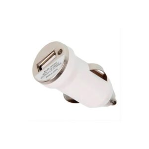 CARGADOR DE AUTO / USB 1 AMP / BLANCO / JK