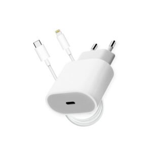 COMBO FICHA 20W USB-C + CABLE USB-C TO LIGHTNING - TOMATE