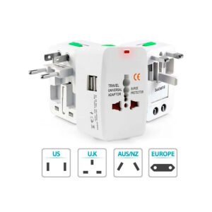 ADAPTADOR FICHA ENCHUFE VIAJE UNIVERSAL