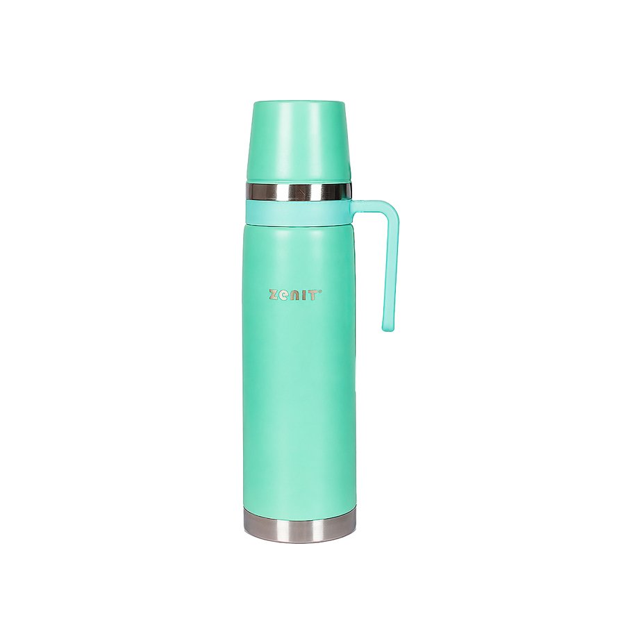 TERMO AC. INOX C/TAPA MATE 1LITRO ZENIT VERDE CLARO ZF3VC