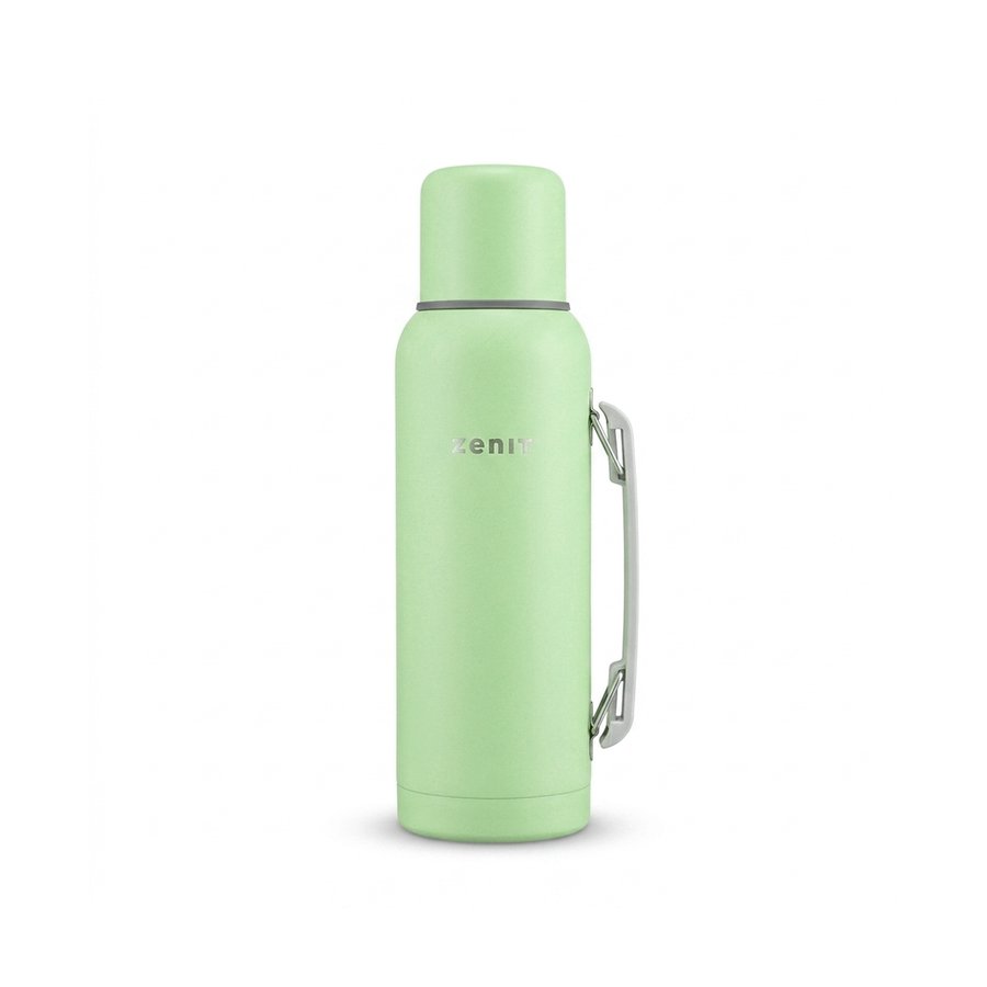 TERMO AC. INOX C/MANIJA 1LITRO ZENIT VERDE CLARO Z100XZ1VC