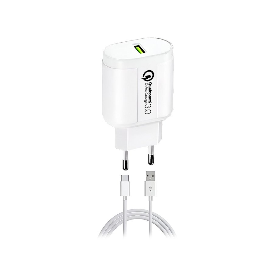 CARGADOR PARED FAST QC+ CABLE