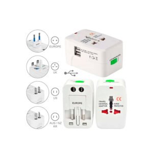 ADAPTADOR FICHA ENCHUFE VIAJE UNIVERSAL