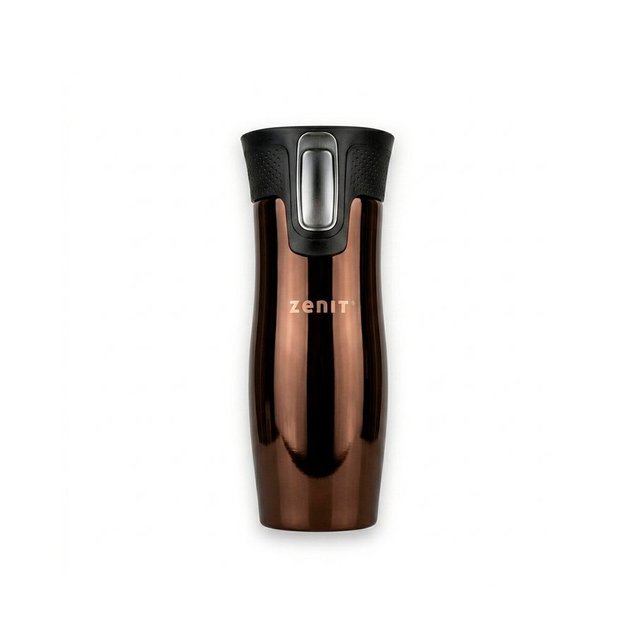 BOTELLA AC.INOX 500ML ZENIT MARRÓN ZTI 1041DM