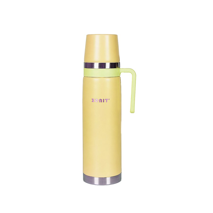 TERMO AC. INOX C/TAPA MATE 1LITRO ZENIT AMARILLO P ZF3Y