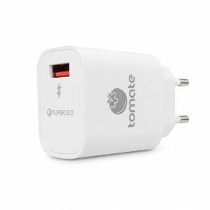 CARGADOR DE PARED TOMATE USB 20W 3.0  T-CH001