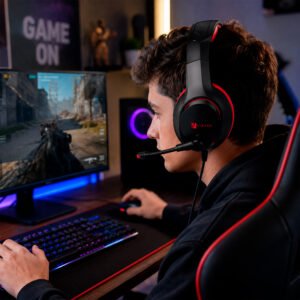 AURICULAR C/ MICROFONO GAMER XLIZZARD PC/PS4/XBOX/ CABLE 2.1