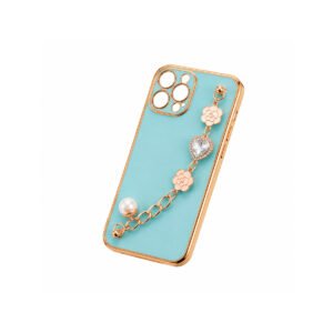 Case TPU Con Cadena - Celeste