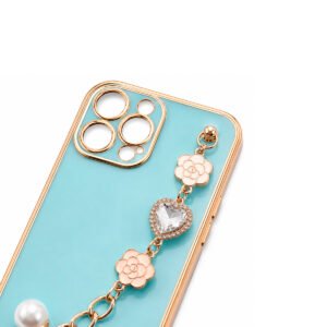 Case TPU Con Cadena - Celeste