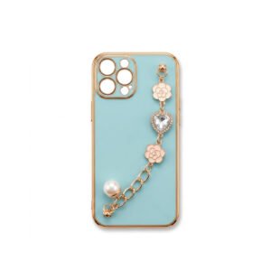 Case TPU Con Cadena - Celeste