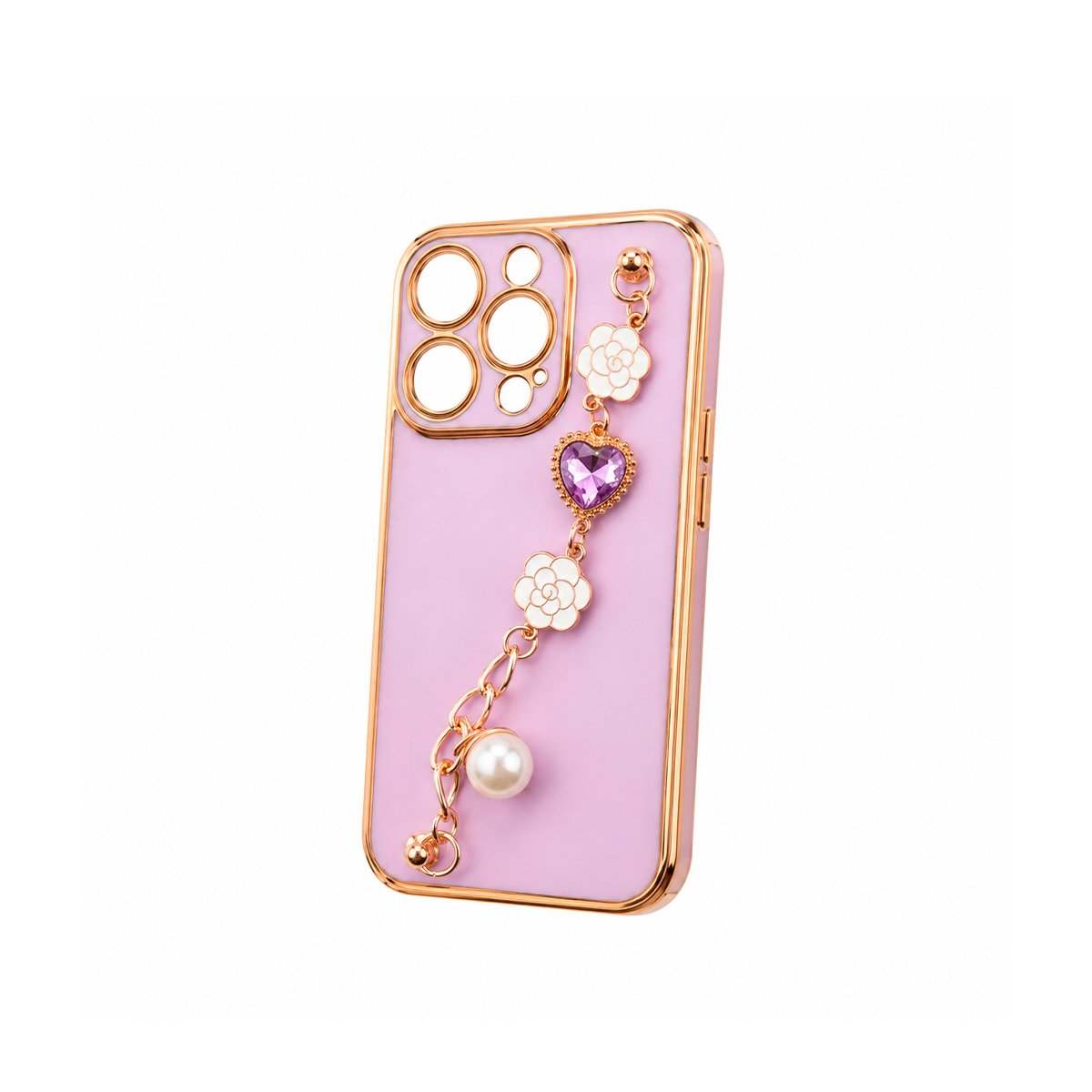 Case TPU Con Cadena - Lila