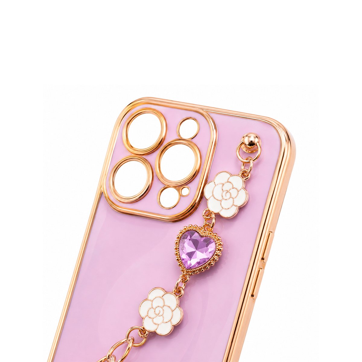Case TPU Con Cadena - Lila