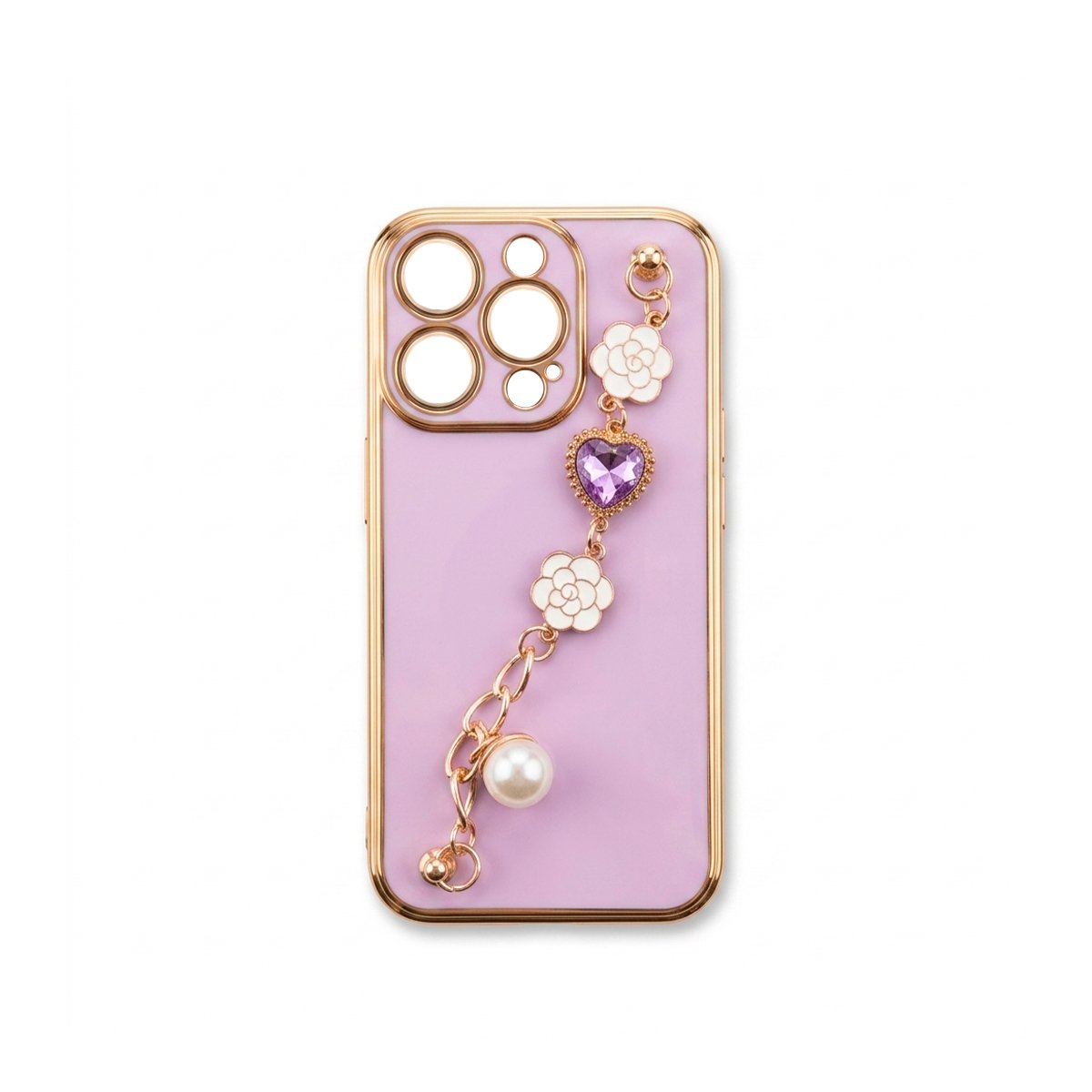Case TPU Con Cadena - Lila