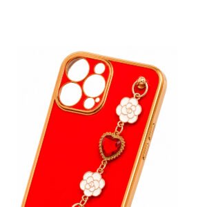 Case TPU Con Cadena - Roja