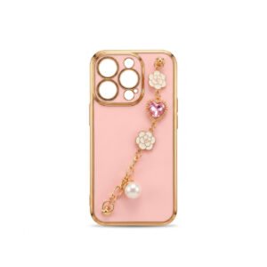 Case TPU Con Cadena - Rosada