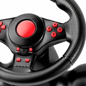 VOLANTE Y PEDALERA GAMER/ XZZ-VO-01 / X-LIZZARD
