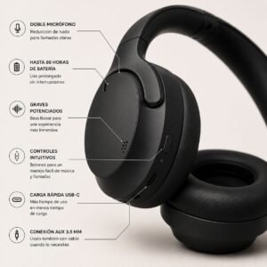AURICULAR HONOR HEADPHONE NEGRO