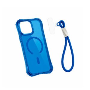 Case Silicona Reforzada con Manilla - Azul