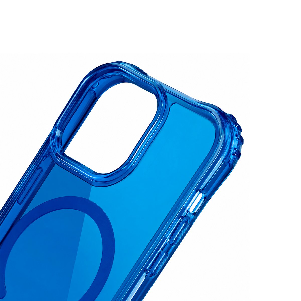 Case Silicona Reforzada con Manilla - Azul
