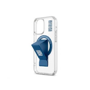 Case Transparente Con Soporte - Azul