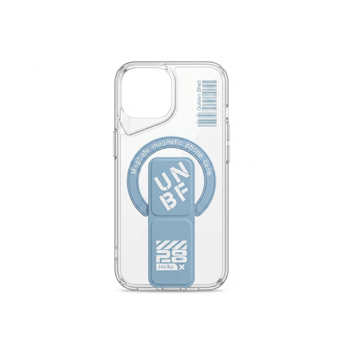 Case Transparente Con Soporte - Azul Patel