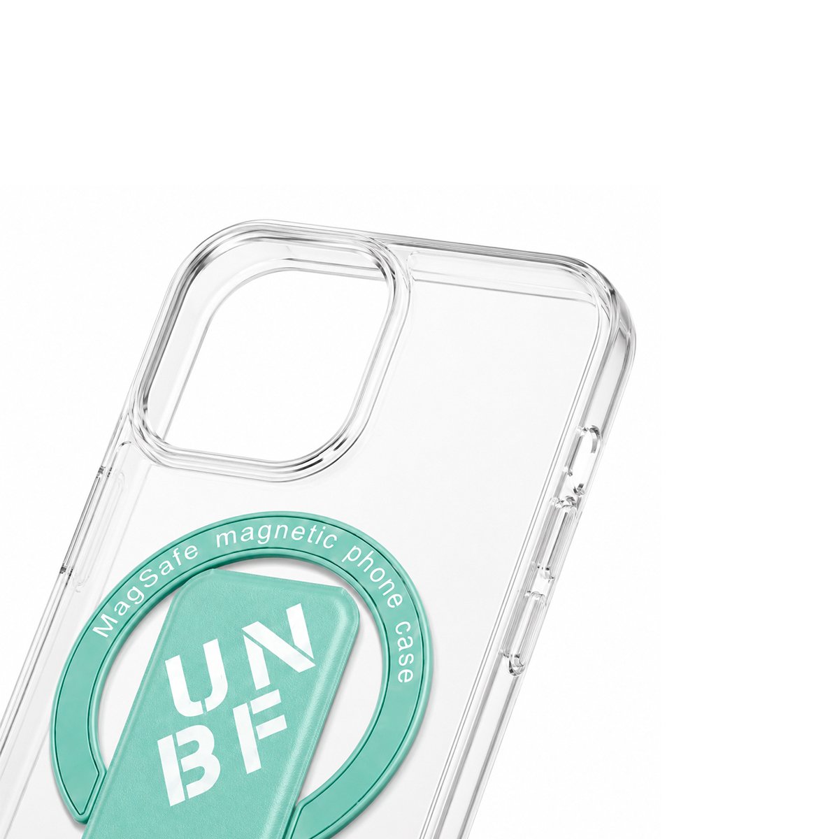 Case Transparente Con Soporte - Verde