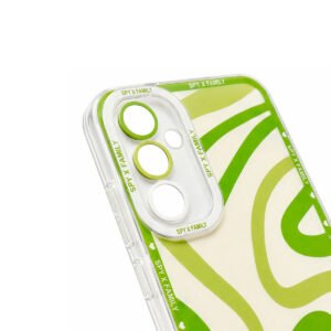 Case TPU Figuras - Verde Abstracto