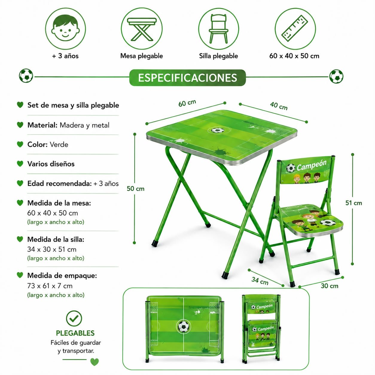 Combo Pequeño Aventurero 🚀(Verde o Azul)
