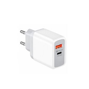 CARGADOR DE PARED CH008 38W 3.0 PUERTOS USB + USB-C