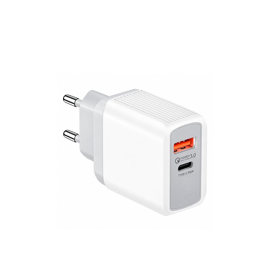 CARGADOR DE PARED CH008 38W 3.0 PUERTOS USB + USB-C