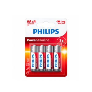 PILA ALCALINA PHILIPS AAx4 LR6 MIGNON 1.5V