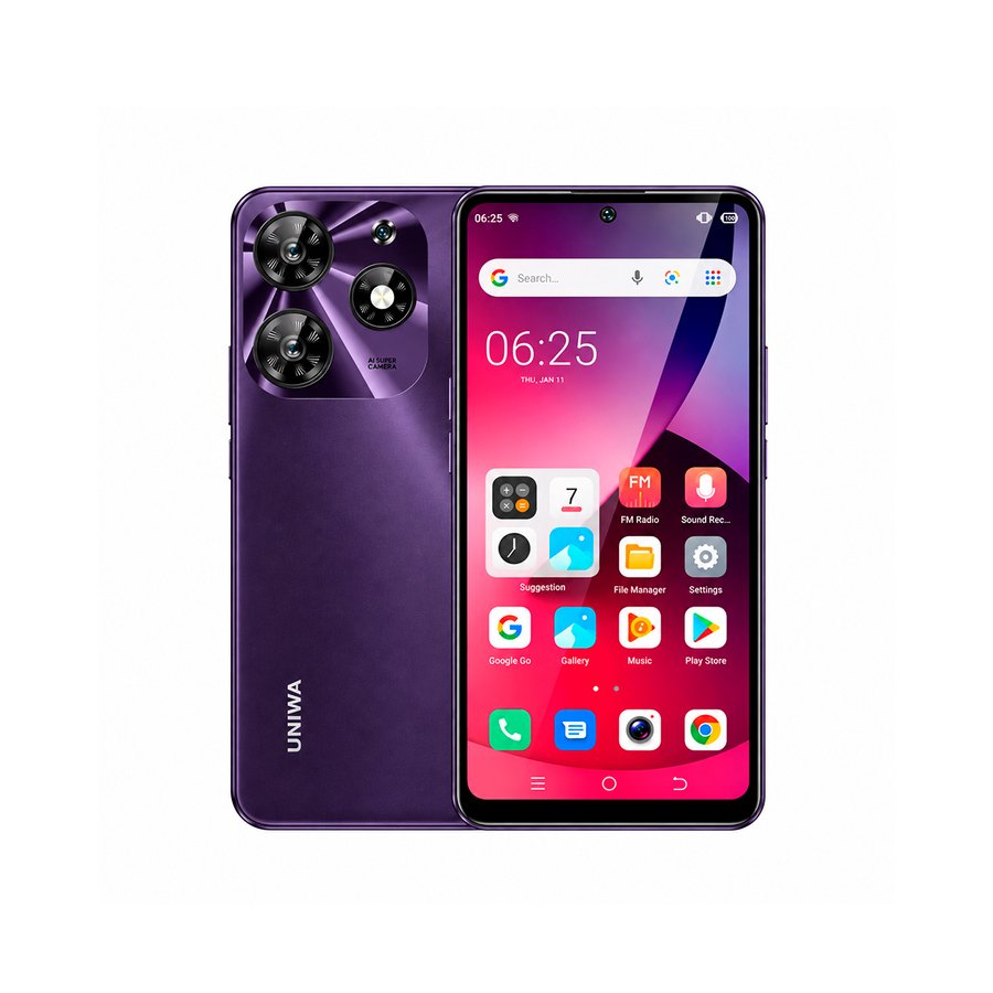 CELULAR UNIWA K652 3+64GB- VIOLETA