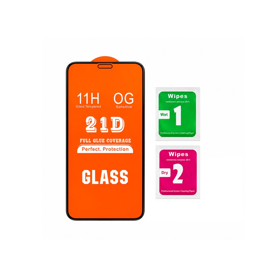 VIDRIO TEMPLADO 21D GLASS SIN CAJA