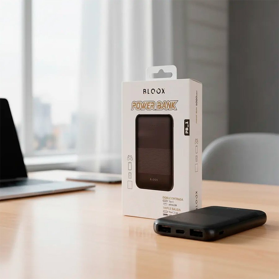 POWER BANK MAGNÉTICO BLOOX PB-1  5000MAH TPO-C / +USB *2