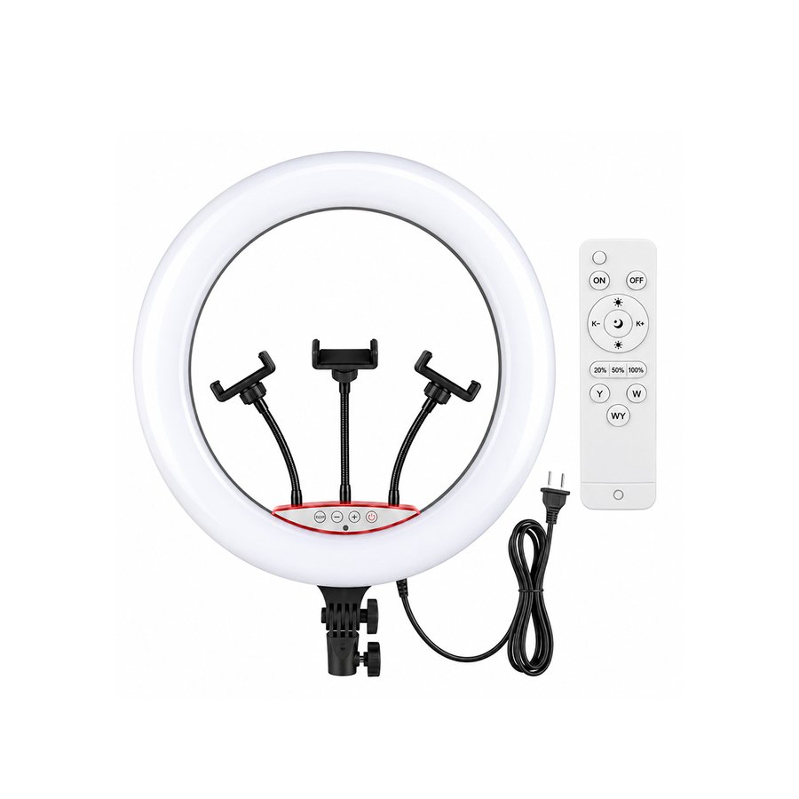 ARO DE LUZ LED 45 CM + 3 SOPORTES+ CONTROL LJJ-45