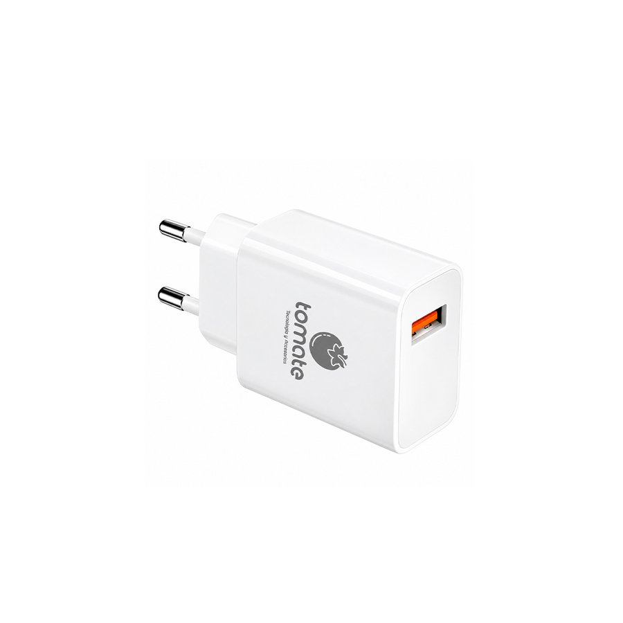 CARGADOR DE PARED TOMATE USB 20W 3.0  T-CH001