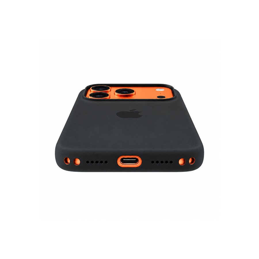 FUNDA IPLACE iPhone 17 PRO SILICONE NEGRO