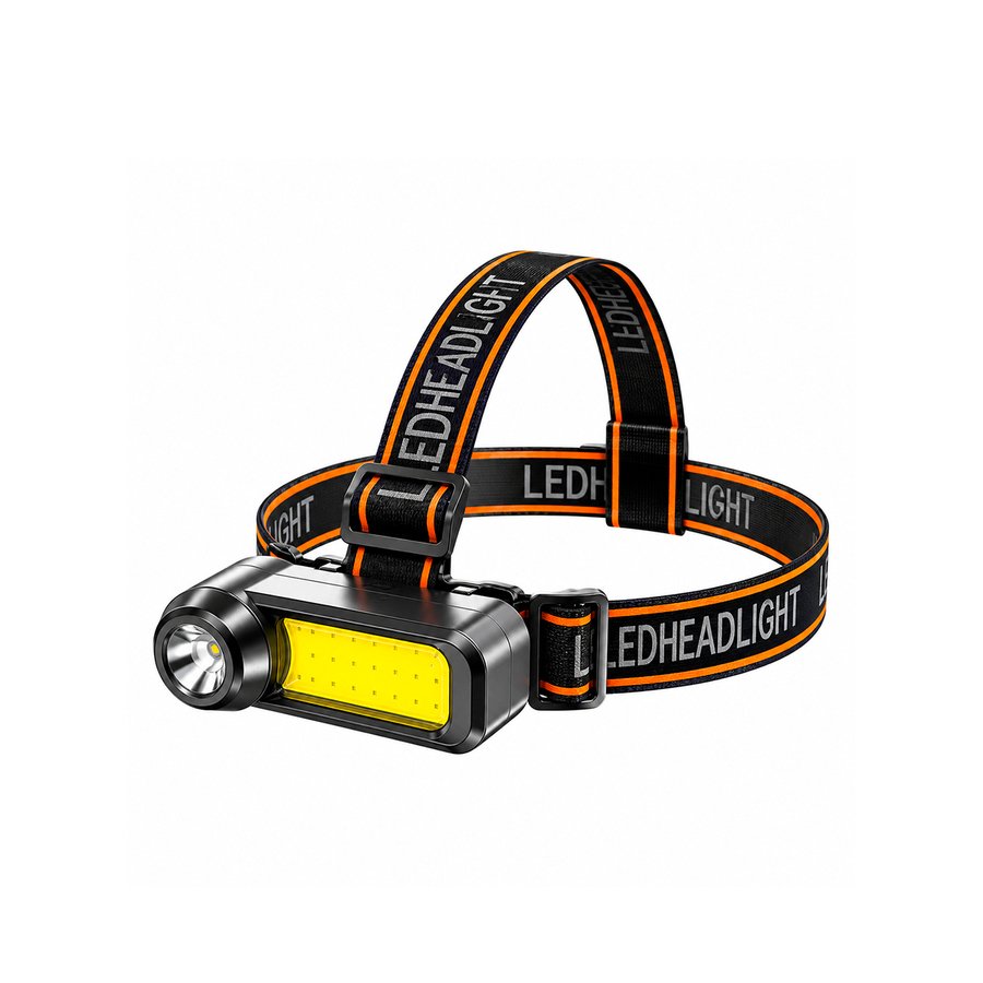LINTERNA LED MINERO RECARGABLE COB 180LM WH-1707